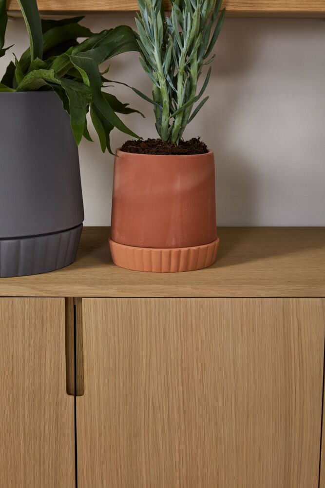 Design Shop Terracotta Kadin Pot, 7.75" X 7.75".