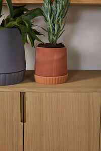 Design Shop Terracotta Kadin Pot, 7.75" X 7.75".