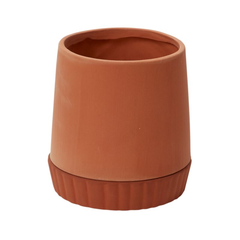 Design Shop Terracotta Kadin Pot, 7.75" X 7.75".