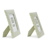 Design Shop Fan Fern Photo Frame - Recycled Paper/MDF/Glass, Set of 2.