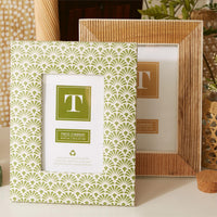 Design Shop Fan Fern Photo Frame - Recycled Paper/MDF/Glass, Set of 2.