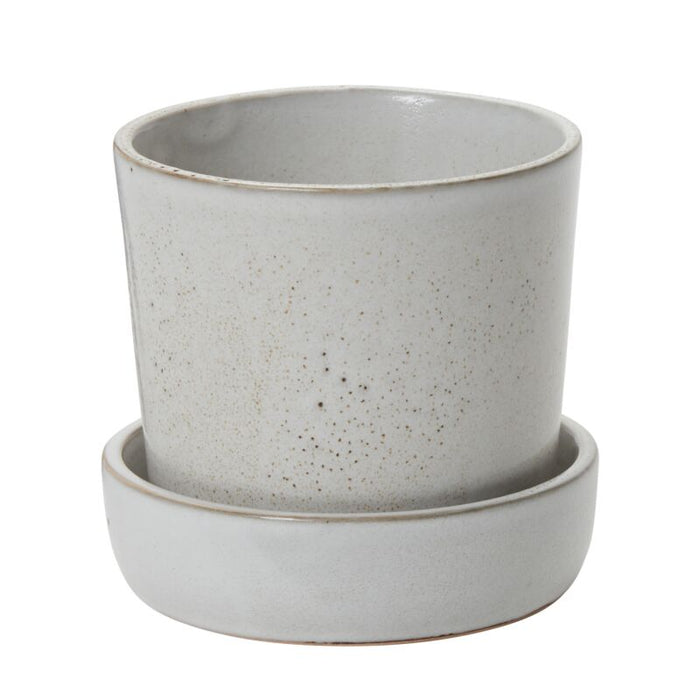 Design Shop Watson Pot with Saucer 5.25"x 5"