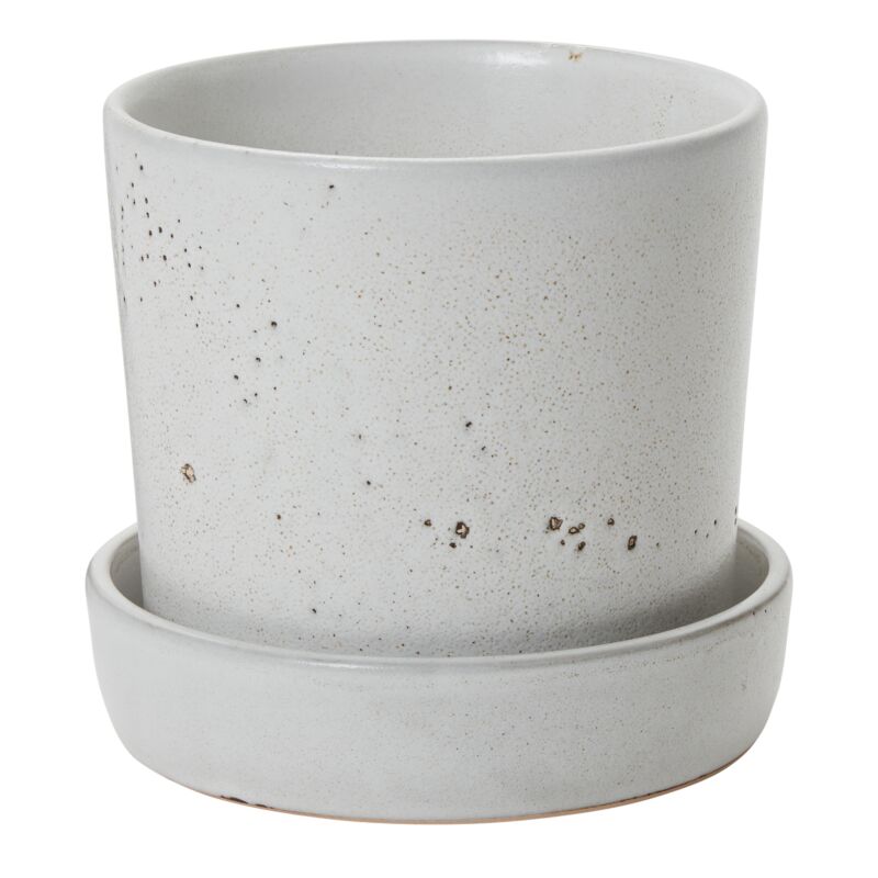 Design Shop Watson Pot with Saucer  6.75"x 6.5"
