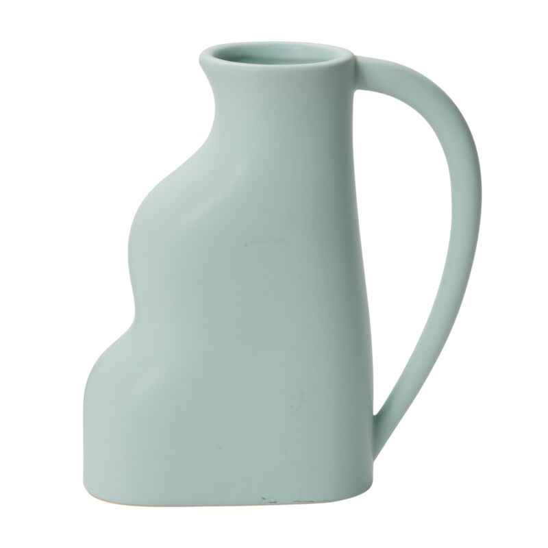 Design Shop Mint Remy Collection Vase, 8" X 9".