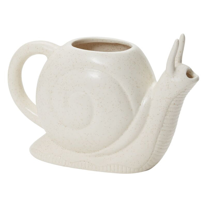 Design Shop White Slowpoke Collection WATERING CAN, 9.5" X 6.75"