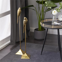 Design Shop  Gold Aluminum Bird Sculpture