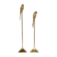 Design Shop  Gold Aluminum Bird Sculpture