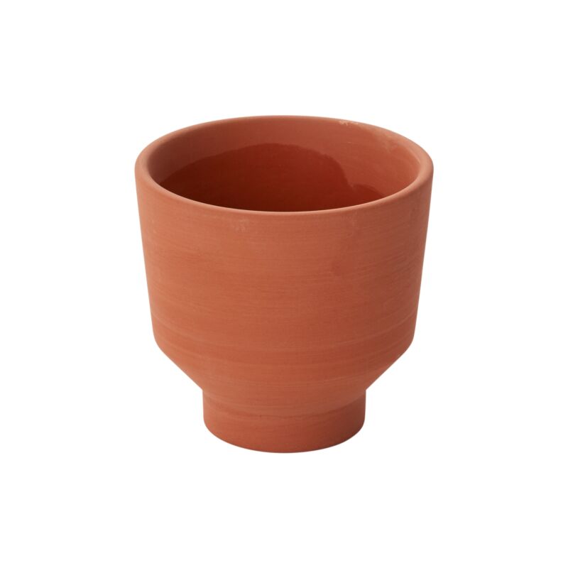 Design Shop Terracotta Crescendo Collection Pot, 3.5" X 3.5", Set of 4.