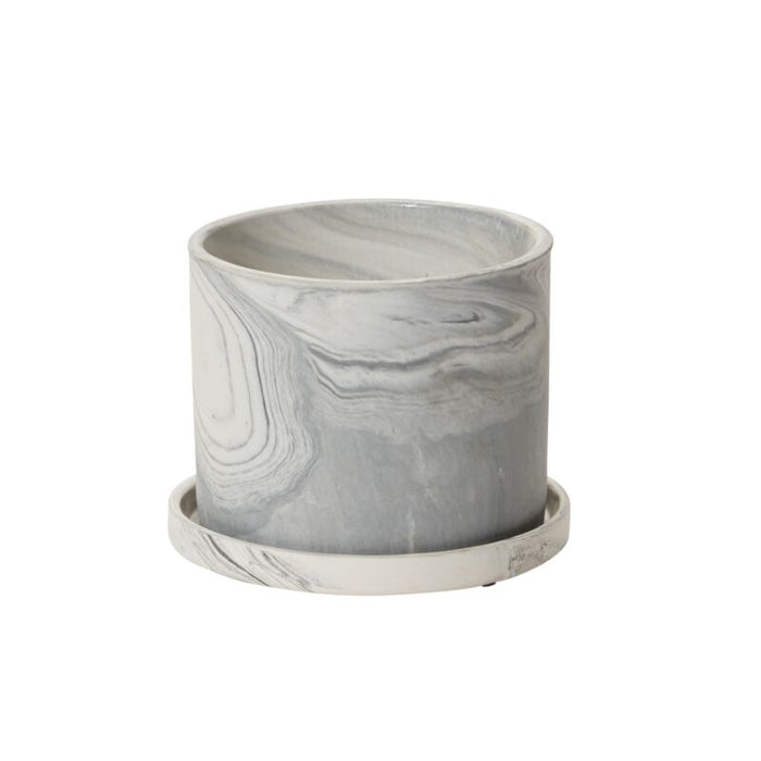 Design Shop Grey Marengo Pot, 5.5" X 4.25", Set of 2.
