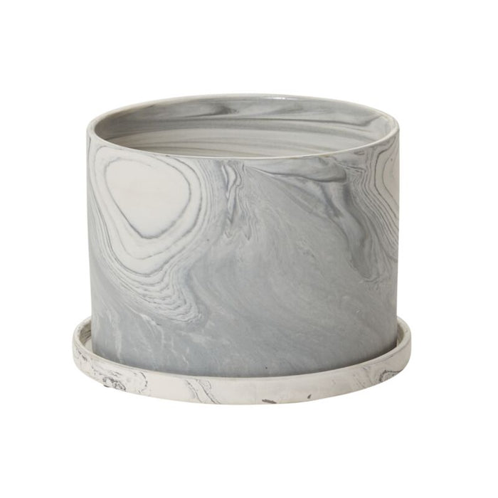 Design Shop Grey Marengo Pot, 7" X 5.25"