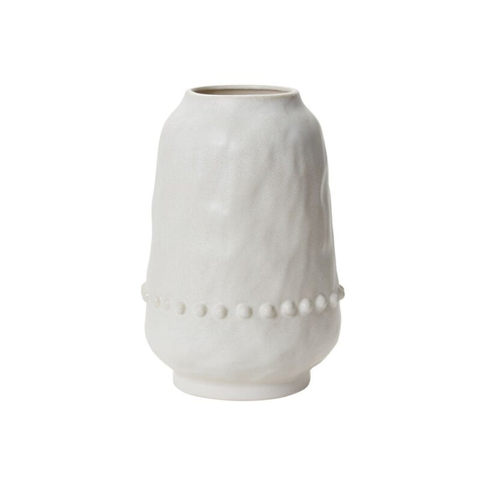 Design Shop White Homestead Vase, 9" X 14.5".