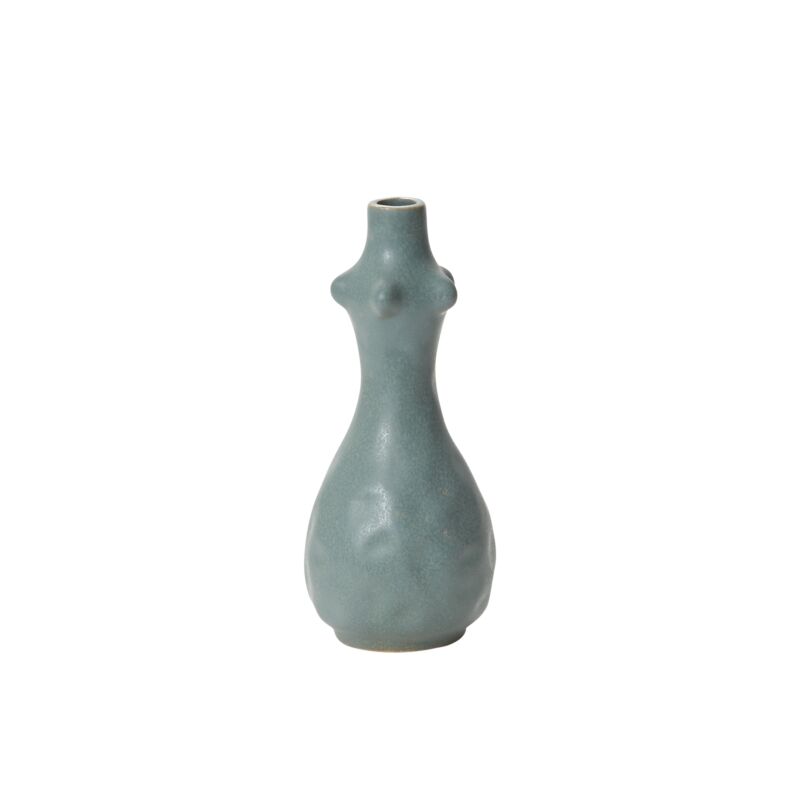 Design Shop Light-Blue Artisan Budvase, 3.5" X 9", Set of 2.