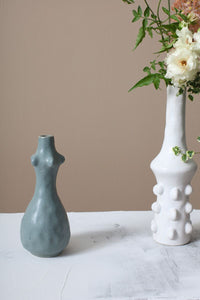 Design Shop Light-Blue Artisan Budvase, 3.5" X 9", Set of 2.