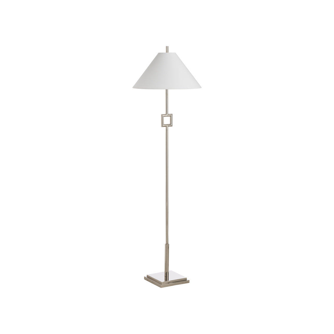 Chelsea House Overhill Floor Lamp - Polished Nickel