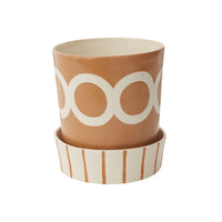 Design Shop Brown Colburn Pot, 7" X 8".