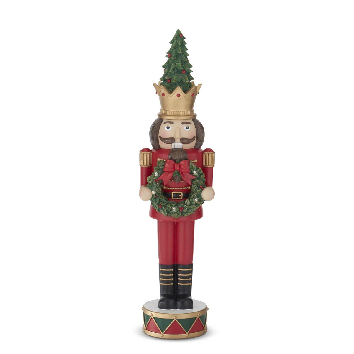 Design Shop 19.25 Inch LED Soldier Holding Wreath