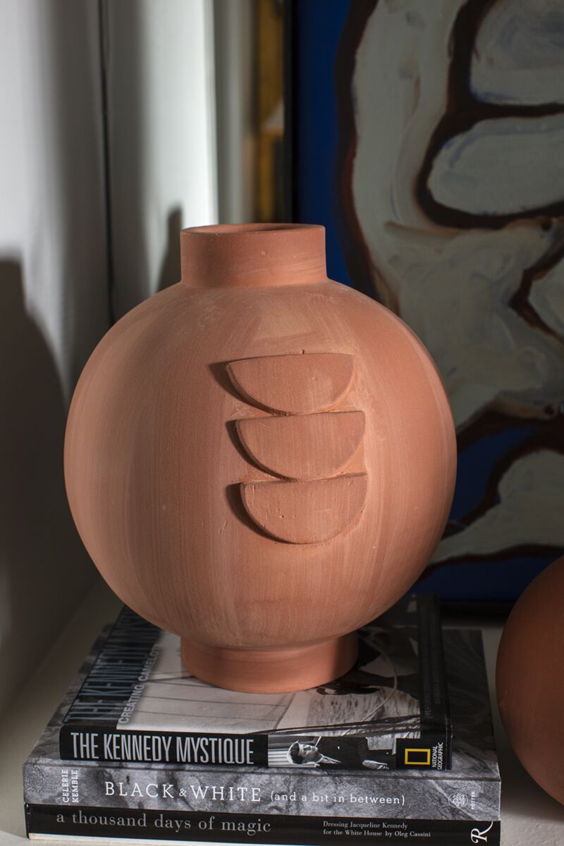 Design Shop Terracotta Conan Budvase, 9" X 11.5".