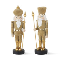 Design Shop Resin Gold Faux Beaded Soldiers, Set of 2