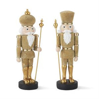 Design Shop Resin Gold Faux Beaded Soldiers, Set of 2