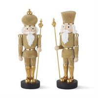 Design Shop Resin Gold Faux Beaded Soldiers, Set of 2