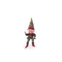 Design Shop Red and Green Posable Christmas Elf, 15"H
