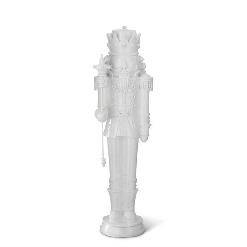 Design Shop 26.25 Inch White Resin LED Nutcracker Soldier