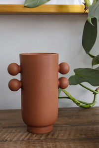 Design Shop Terracotta Farley Collection Vase, 6.25" X 8.25".