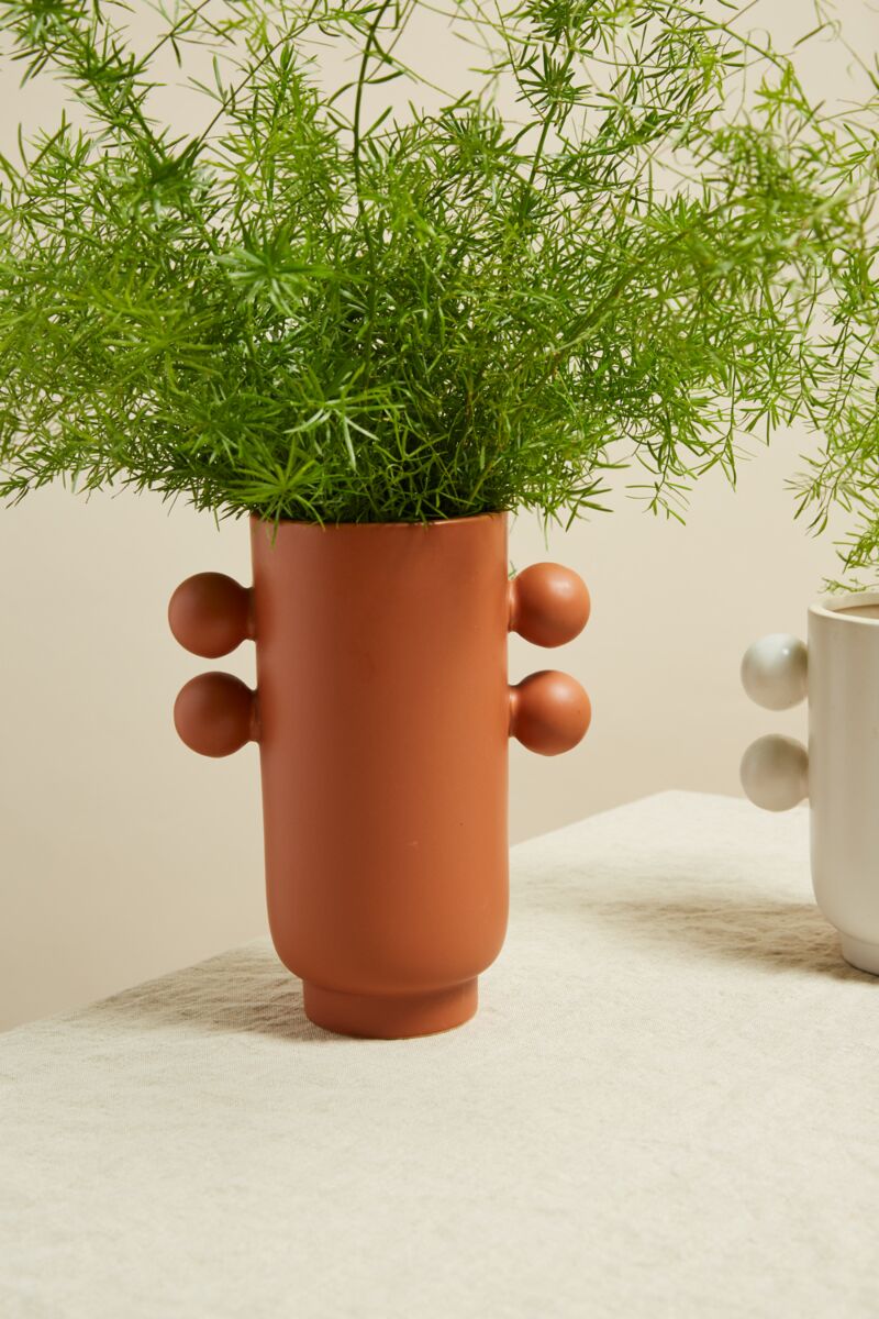 Design Shop Terracotta Farley Collection Vase, 6.25" X 8.25".