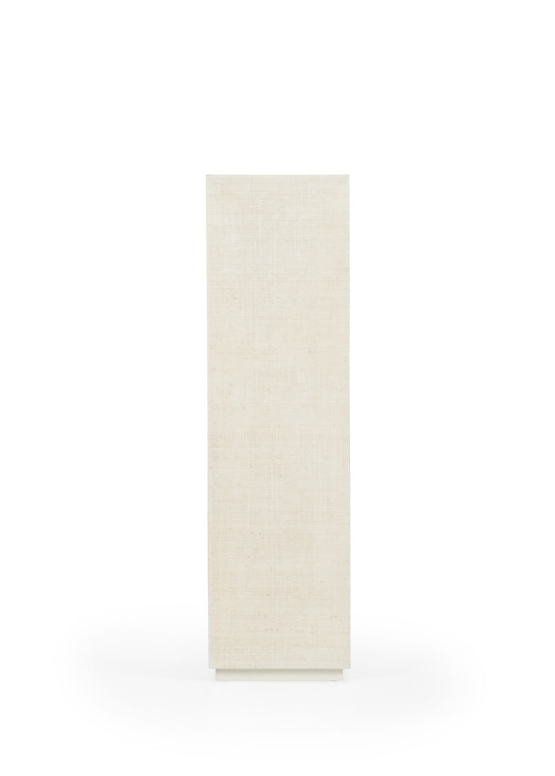 Chelsea House Raffia Pedestal - White (Sm)