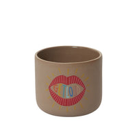 Design Shop Brown Get Loud Pot, 4" X 3.25".