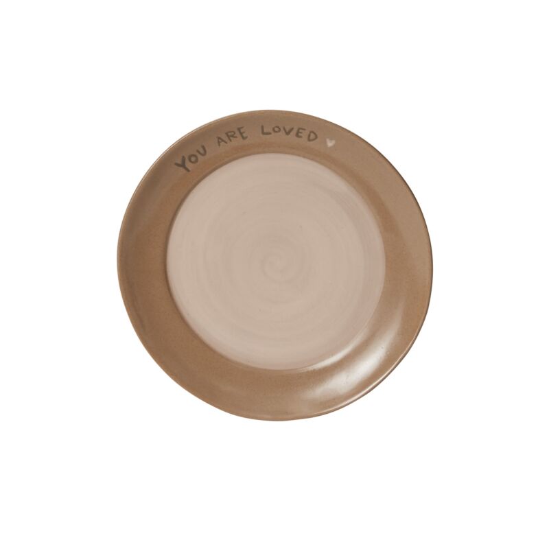 Design Shop Brown You are Loved Pot, 7.5" X 5.25".