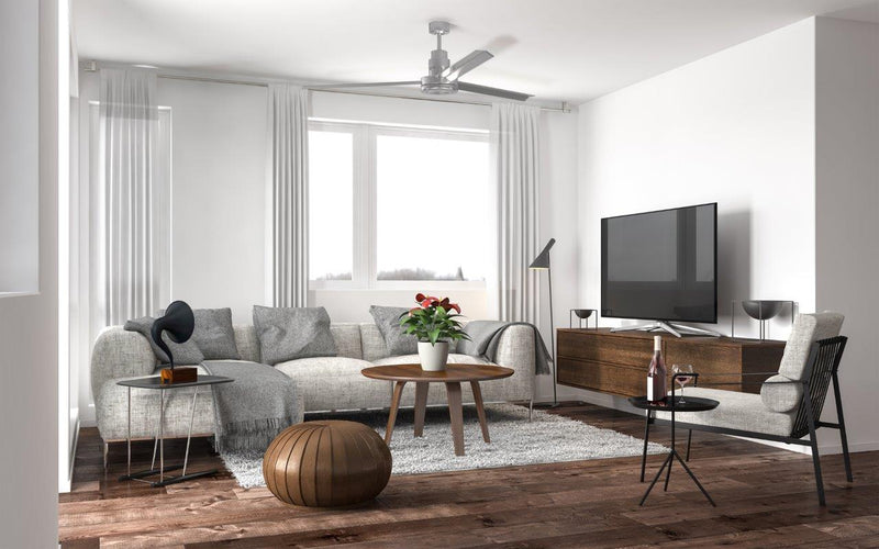 Craftmade - MND54BNK3 - 54"Ceiling Fan - Mondo 54 - Brushed Polished Nickel