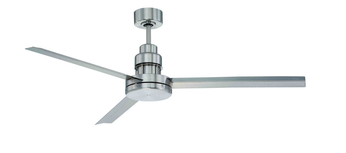 Craftmade - MND54BNK3 - 54" Ceiling Fan - Mondo 54 - Brushed Polished Nickel