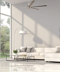 Craftmade - MND72BNK6 - 72"Ceiling Fan - Mondo 72 - Brushed Polished Nickel