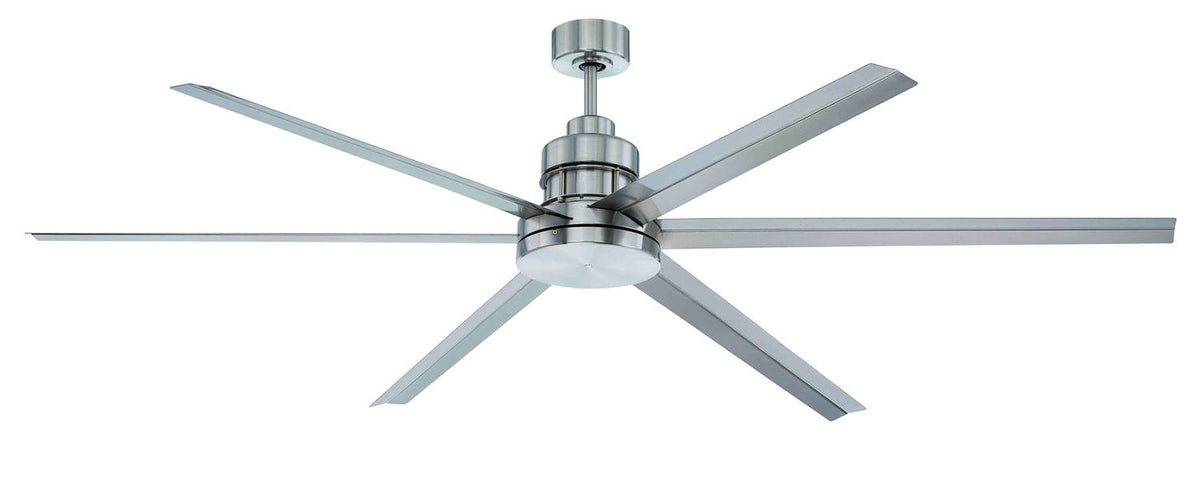 Craftmade - MND72BNK6 - 72" Ceiling Fan - Mondo 72 - Brushed Polished Nickel