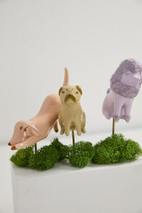 Design Shop Playful Pups Plant Sticks Set of 3 - 6.25"/7.25"/8"
