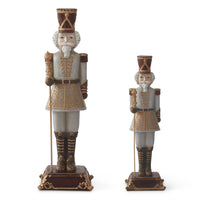 Set of 2 Nutcrackers with Staffs