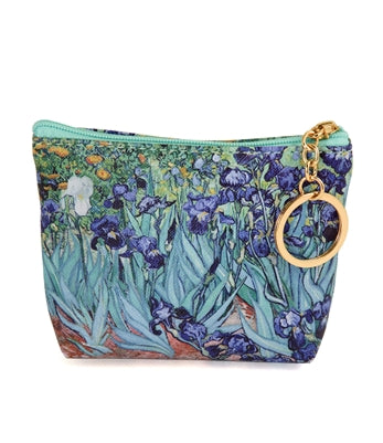 Design Shop Van Gogh'S Irises Keyring Coin Purse