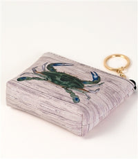 Design Shop Crab Keyring Coin Purse