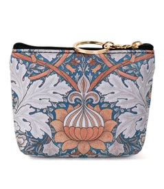 Design Shop Orange Floral Keyring Coin Purse