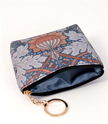 Design Shop Orange Floral Keyring Coin Purse