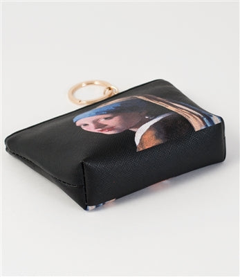 Design Shop Girl With A Pearl Keyring Coin Purse