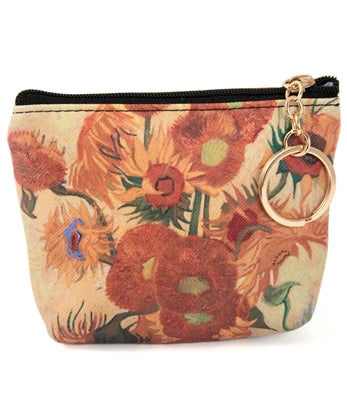 Design Shop Sunflowers Key Ring Coin Purse