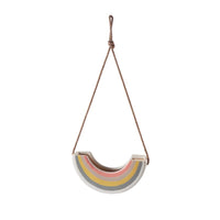 Design Shop Multicolor Rainbow Hanging Planter, 11.25" X 24".