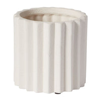 Design Shop White Monticello Collection Pot, 6" X 5.75".
