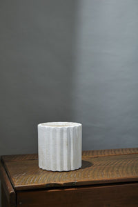 Design Shop White Monticello Collection Pot, 6" X 5.75".