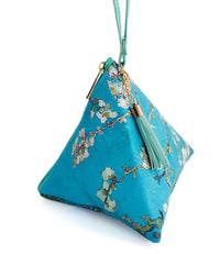 Design Shop Van Gogh'S Almond Blossoms Triangle Wristlet Clutch Purse