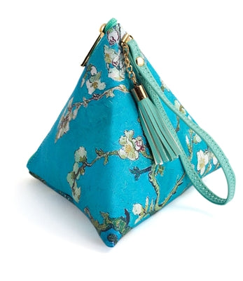 Design Shop Van Gogh'S Almond Blossoms Triangle Wristlet Clutch Purse