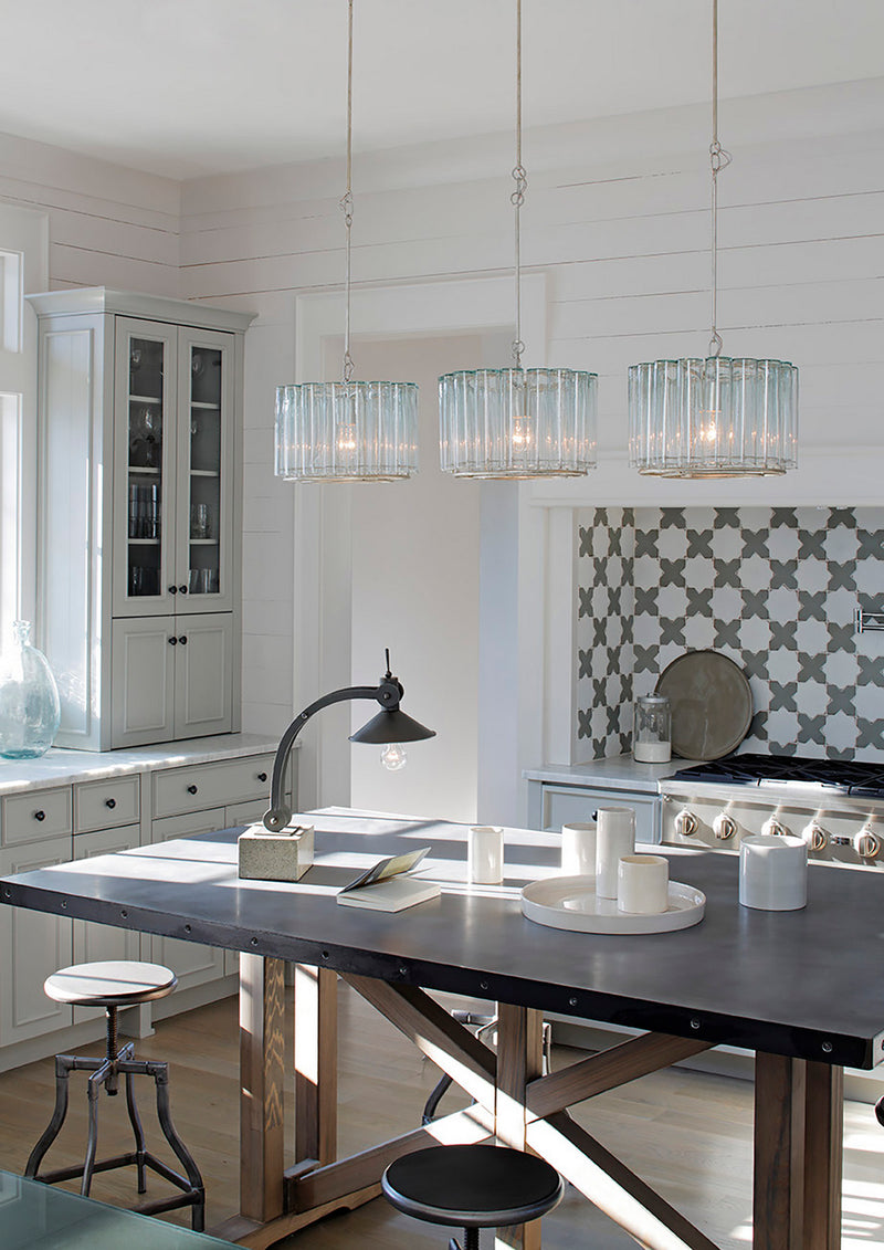 Currey and Company - 9375 - One Light Pendant - Bevilacqua Collection - Silver Leaf
