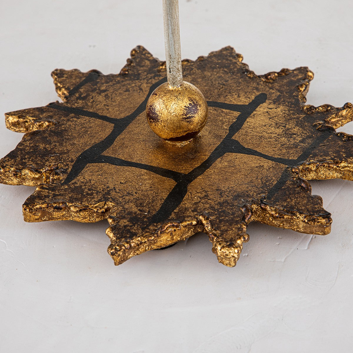 Lucas + McKearn - CS1060L - Candlestick Holder - Venetian - Gold Leaf